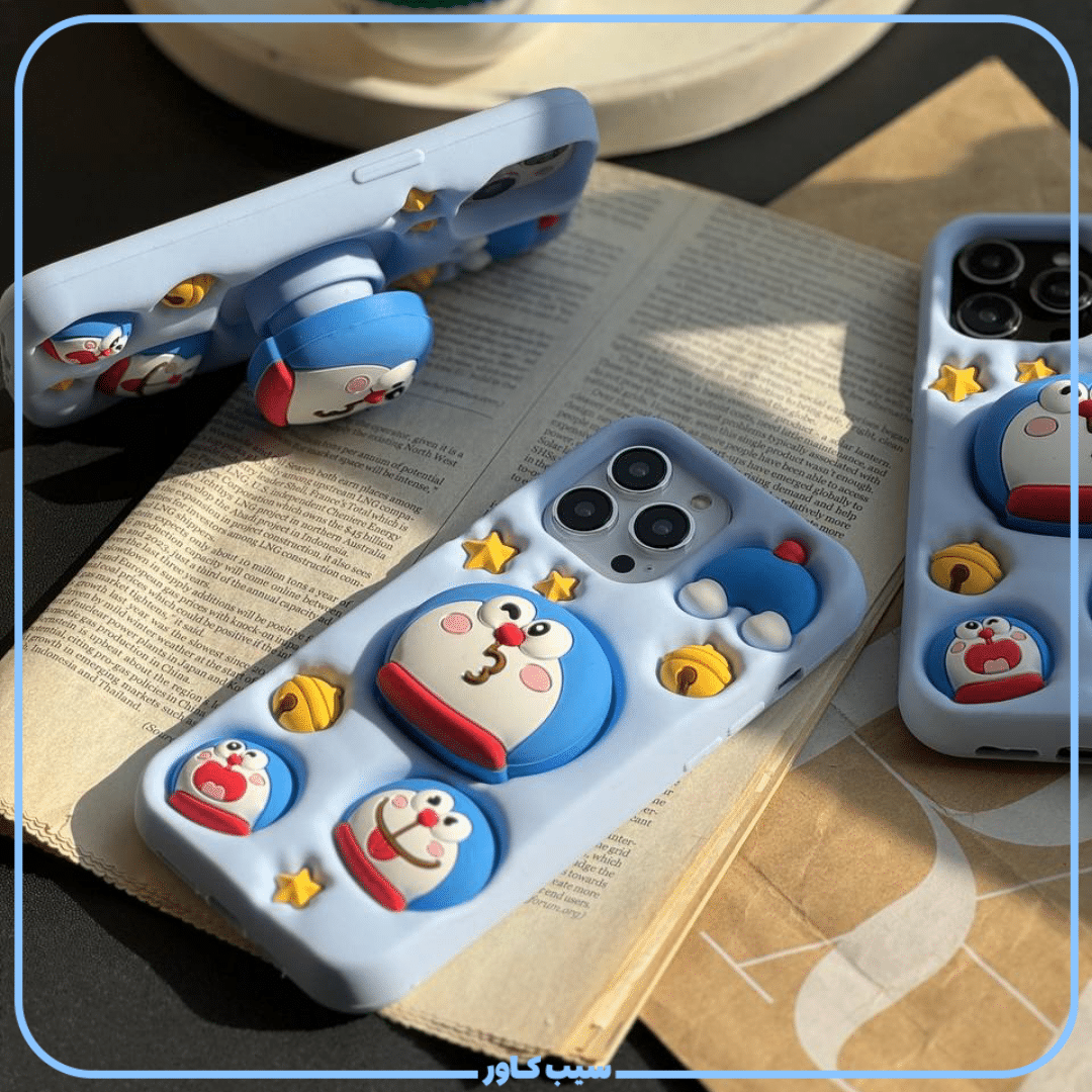 قاب گربه Doraemon پاپسوکتی اپل