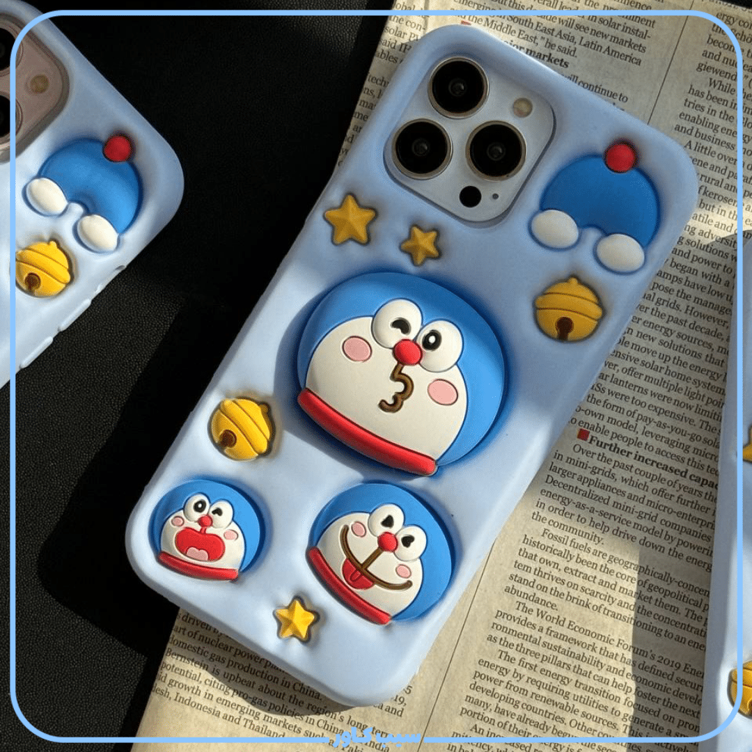 قاب گربه Doraemon پاپسوکتی اپل